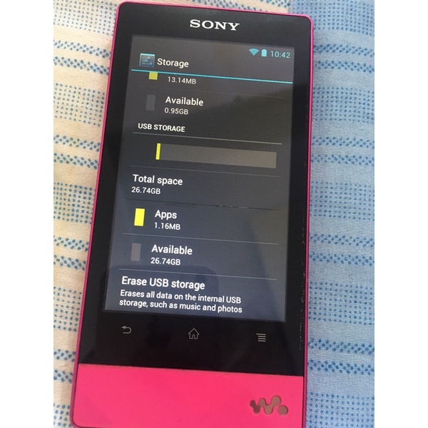Máy nghe nhạc sony walkman F805 16g đẹp