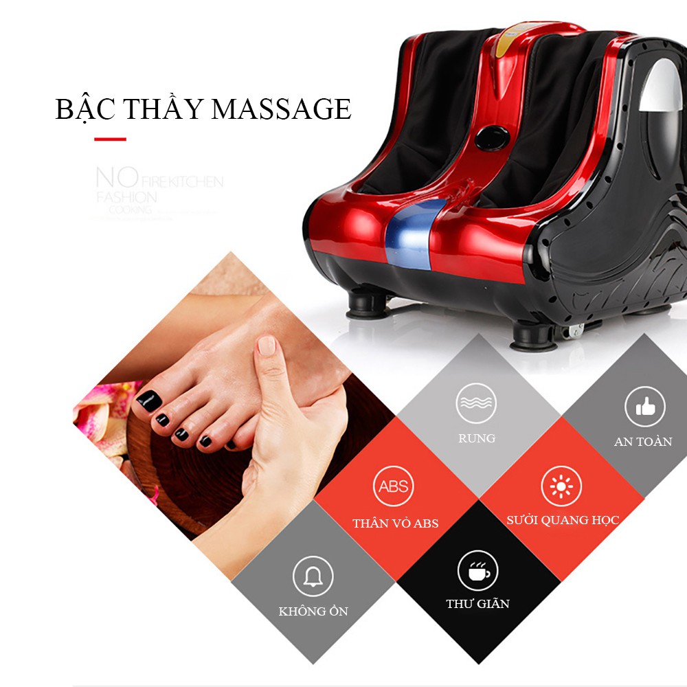 Máy massage chân cao cấp, massage bàn chân và bắp chân kèm sưởi giúp tăng lưu thông máu, giảm đau nhức chân. BH 2 năm.