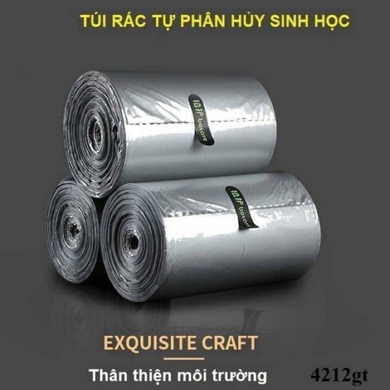 TÚI_ĐỰNG_RÁC_TỰ_PHÂN_HỦY_MÀU_BẠC 1 CUỘN 100 TÚI