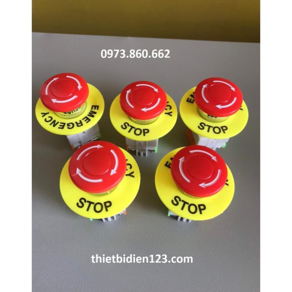 Nút ấn dừng khẩn Emergency Stop phi 22 -TBĐ -Thiết bị điện giá tốt