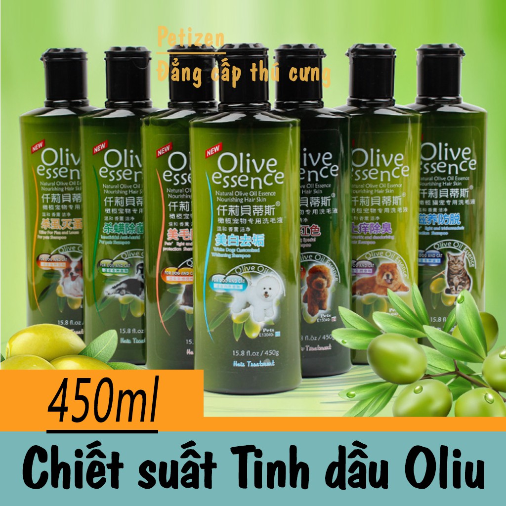 Sữa tắm cho Chó Mèo - Tinh dầu oliu 450ml