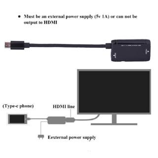 (2020) Cáp Chuyển Đổi Usb-C Type C Sang Hdmi Usb 3.1 Cho Mhl Android Phone Tablet