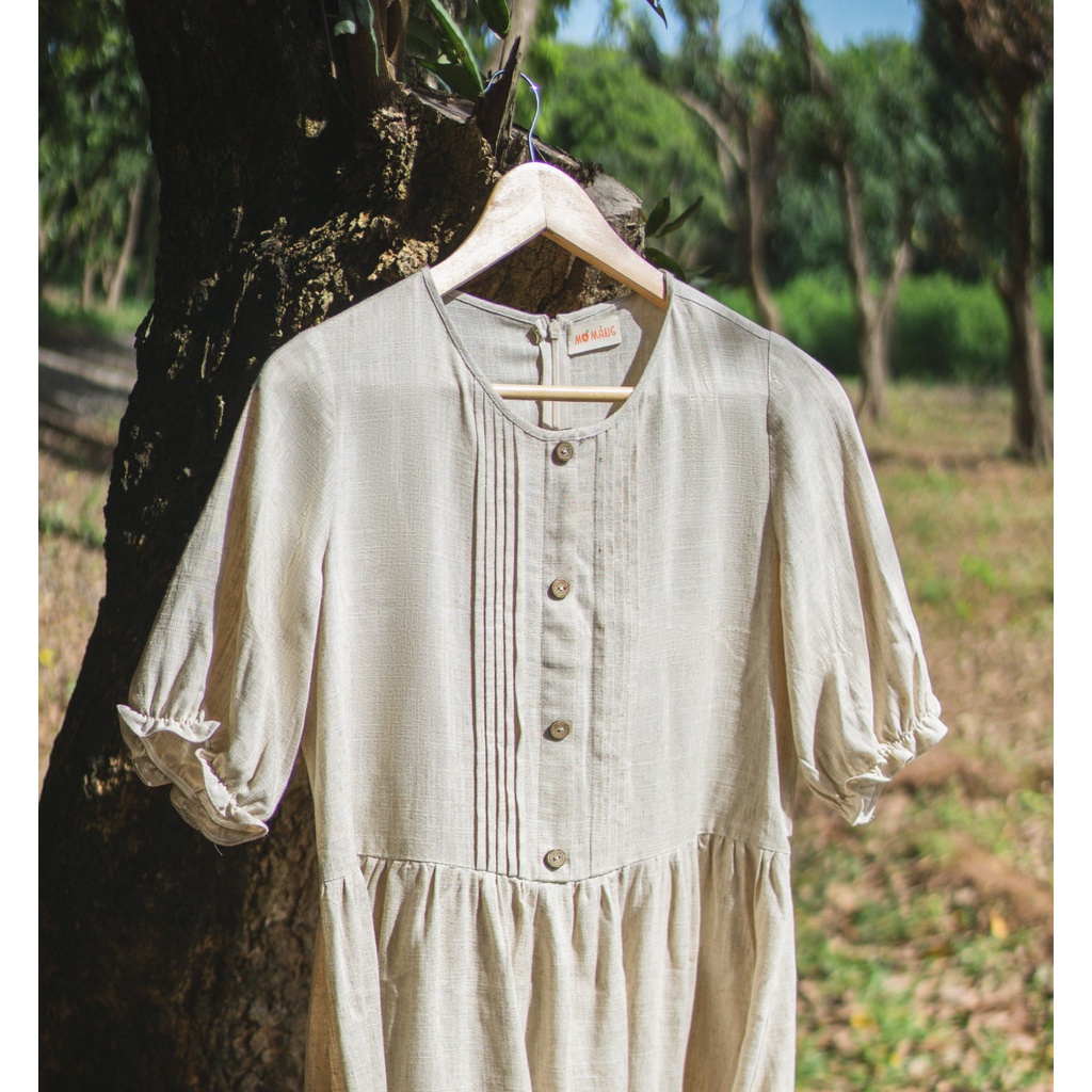 Váy Linen Muối Tiêu