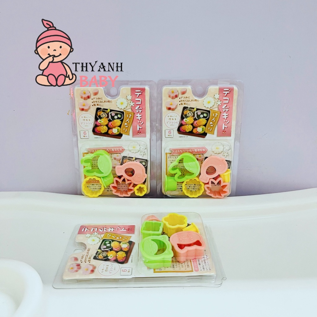Set Khuôn Tạo Hình Đồ Ăn Ngộ Nghĩnh Cho Bé - Nhật Bản