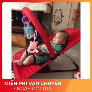 Ghế rung cho bé đa năng bập bênh - loại tự nhún có đồ chơi cho trẻ ngủ 1B