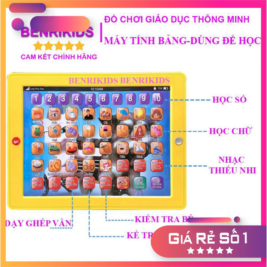 GIÁ SỐC- VIETNAM- Ipad Đồ Chơi Bé Học Đánh Vần, size LỚN