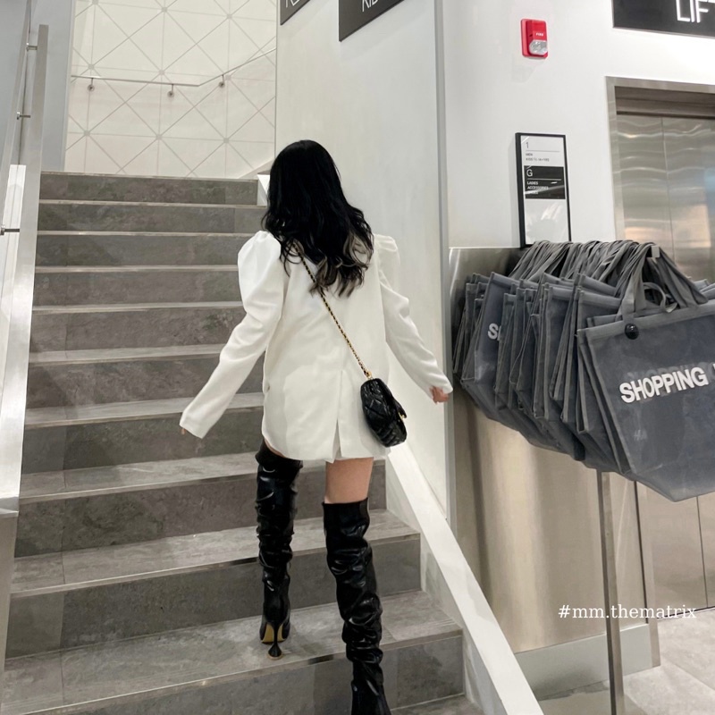 Áo blazer tay bồng hàng QC cao cấp 2 lớp (kèm ảnh thật tự chụp)