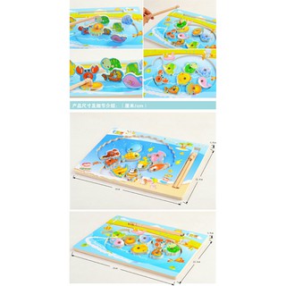 Bộ đồ chơi gỗ Nam Châm Câu Cá cho bé