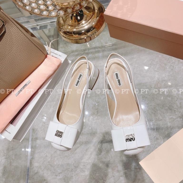 Sandal Miumiu 3 Màu Trắng Đen Kem Full Size 35-39  -  By Anh Dinh Phuong