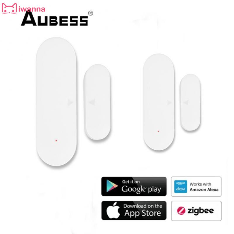 ✻COD✻ Tuya WiFi Thông Minh Cảm Biến Cửa Cảm Biến Cửa Sổ Cửa Mở/Đóng Máy Tương Thích Với Alexa Google Home Cuộc Sống Thông Minh ứng Dụng @ Iwanna