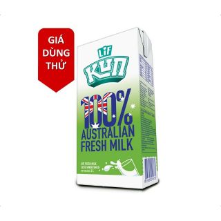 Thùng 12 hộp Sữa Lif KUN Úc Ít Đường/Không Đường 1L