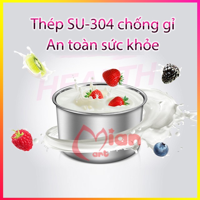 [Ủ tự động] Máy làm sữa chua tự động mini tại nhà YOICE tặng 4 hũ thủy tinh cao cấp - MIAN MART