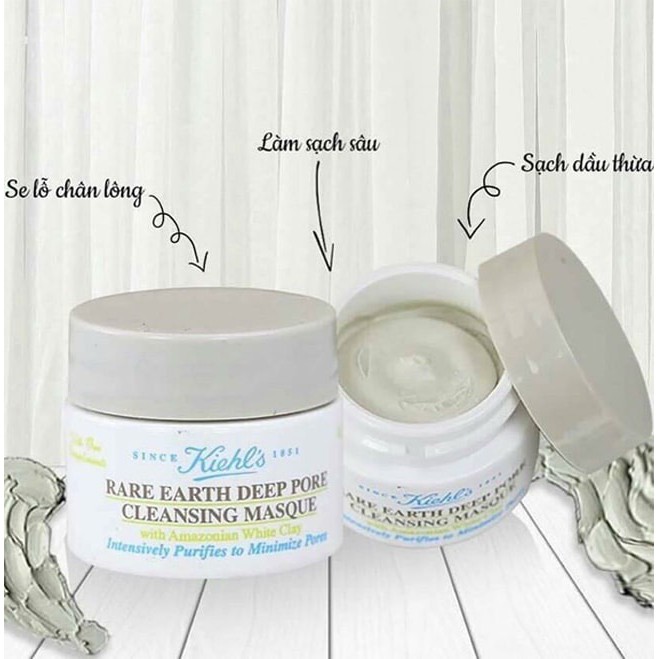 Mặt nạ đất sét KIEHL.S RARE EARTH DEEP PORE CLEASING MASQUE 14ml