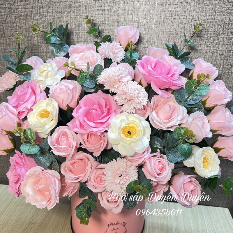 Giỏ hoa sáp khai trương , hoa chúc mừng