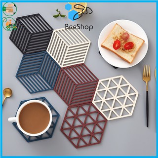 Đế lót ly chống trượt cách nhiệt lục giác