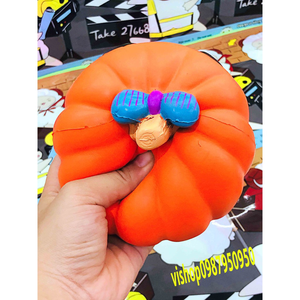 SQUISHY BÍ NGÔ KHỔNG LỒ MỞ MẮT kèm bao bì