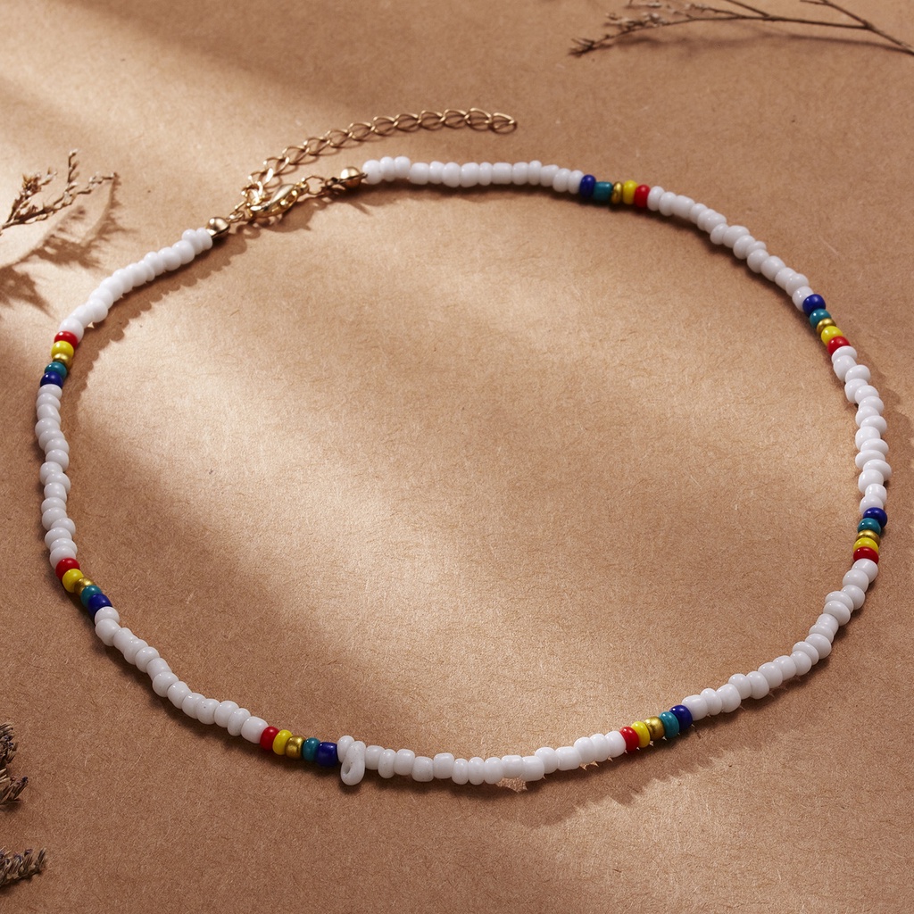 Vòng cổ Chuỗi Hạt Nhiều Màu Phong Cách Boho