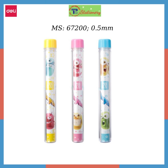 Bút Chì Bấm ngòi Deli Hình Vui Nhộn nét 0.5,0.7mm mã U705, U707
