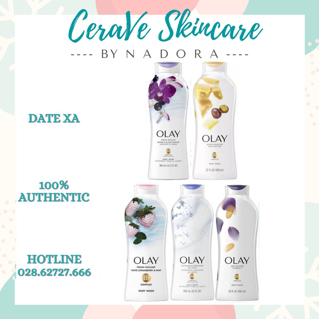 [ĐỦ MÙI] Sữa Tắm OLAY (650ml)