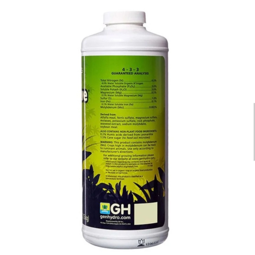 Biothrive Grow 4-3-3 Phân bón hữu cơ nhập Mỹ 946ml