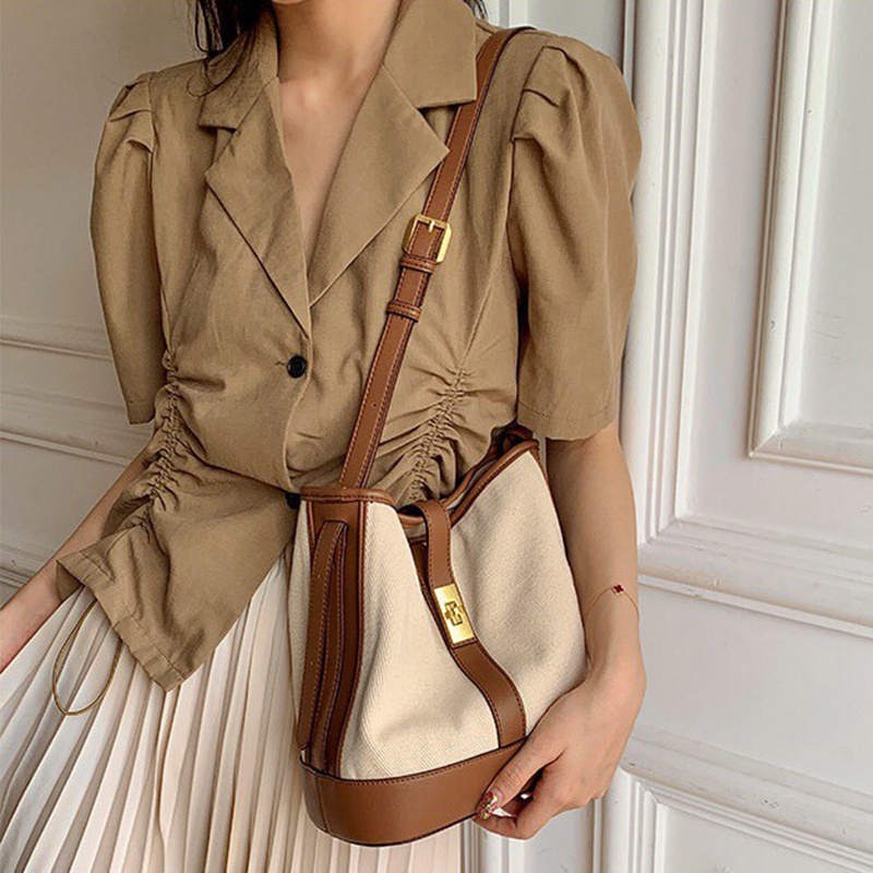 Túi đeo chéo IELGY bằng vải khổ lớn thời trang sành điệu dành cho nữ