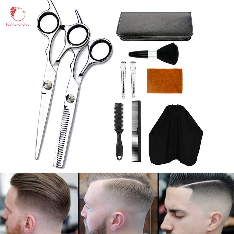 Bộ 10 Dụng Cụ Cắt Tóc Chuyên Nghiệp Cho Nam Và Nữ