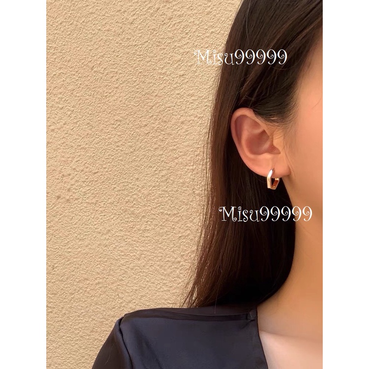Khuyên titan lục giác khối nam nữ