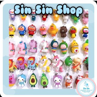 Móc khoá silicon cute nhiều mã mã đa dạng