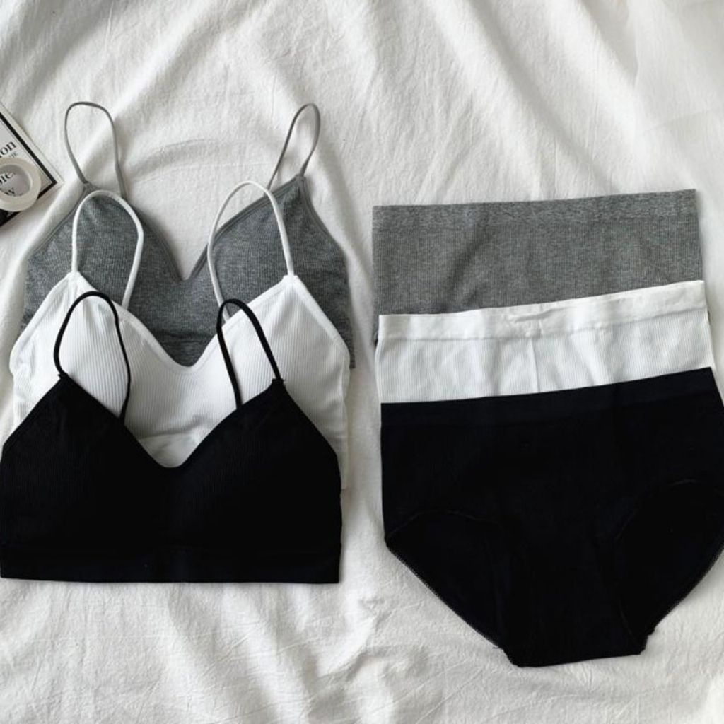 Bộ đồ lót nữ, áo bra 2 dây kèm quần lót nữ cực xinh JOCOSI  B3211