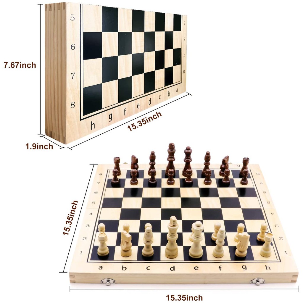 Cờ vua nam châm gỗ board game bộ cao cấp bàn gỗ đồ chơi 29 34x34 39* 39 39x39 cm tặng 2 hậu wooden magnetic chess