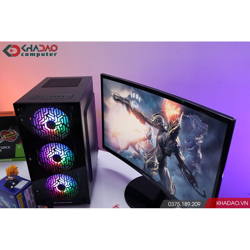 Máy tính chơi game Core I3 + màn hình 24'' cong LOL, CSGO, PUBG, GTA 5, FIFA 4|BH 36 tháng, tặng phím chuột, pad, loa | BigBuy360 - bigbuy360.vn