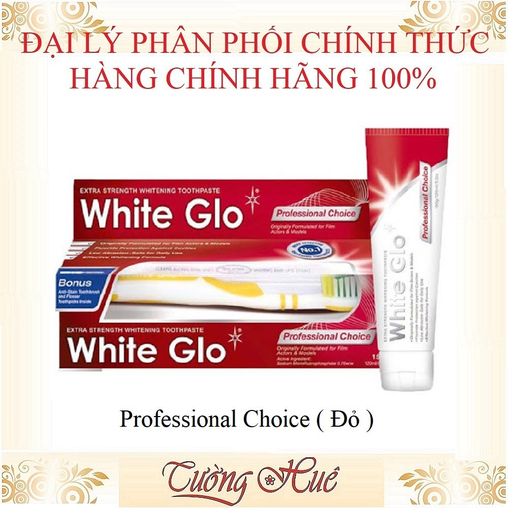 Kem Đánh Răng White Glo Extra Strength Whitening Toothpaste - 150g ( Nhiều Lựa Chọn )