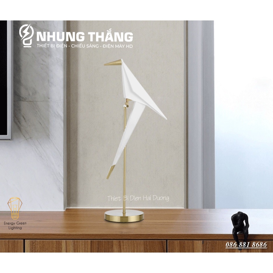 Đèn Cây Đứng Chim Hạc Cao Cấp DB-C1 - Cao 82cm - Kiểu Dáng Sang Trọng - Trang Trí Phòng Khách,Phòng Ngủ,Đọc Sách