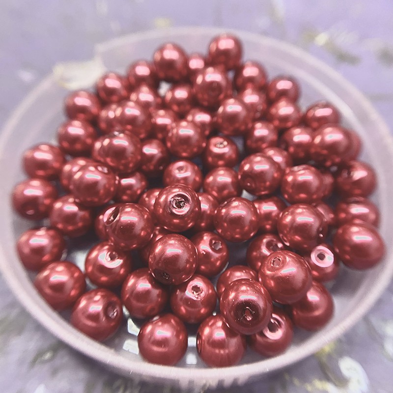 10 hạt xỏ lỗ nhiều kích thước nguyên liệu làm trâm làm trang sức cổ trang