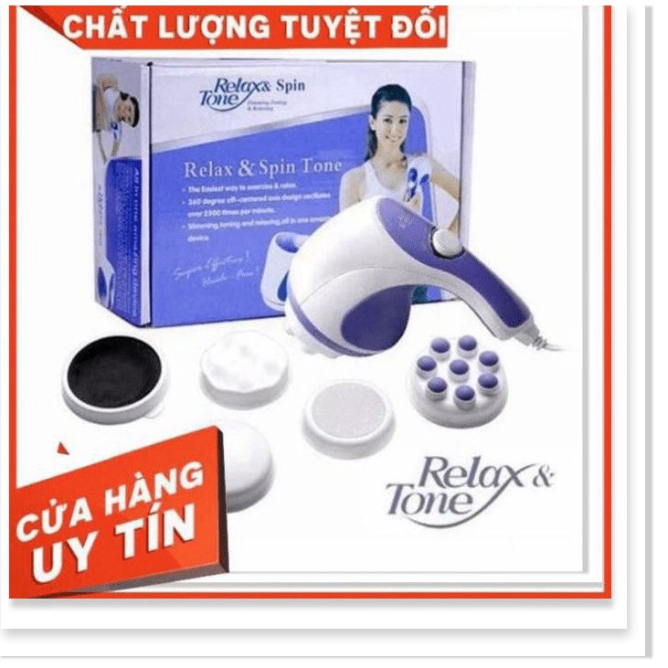 SỐC SALE MÁY ĐÁNH TAN MỠ BỤNG CẦM TAY RELAX &SPIN TONE