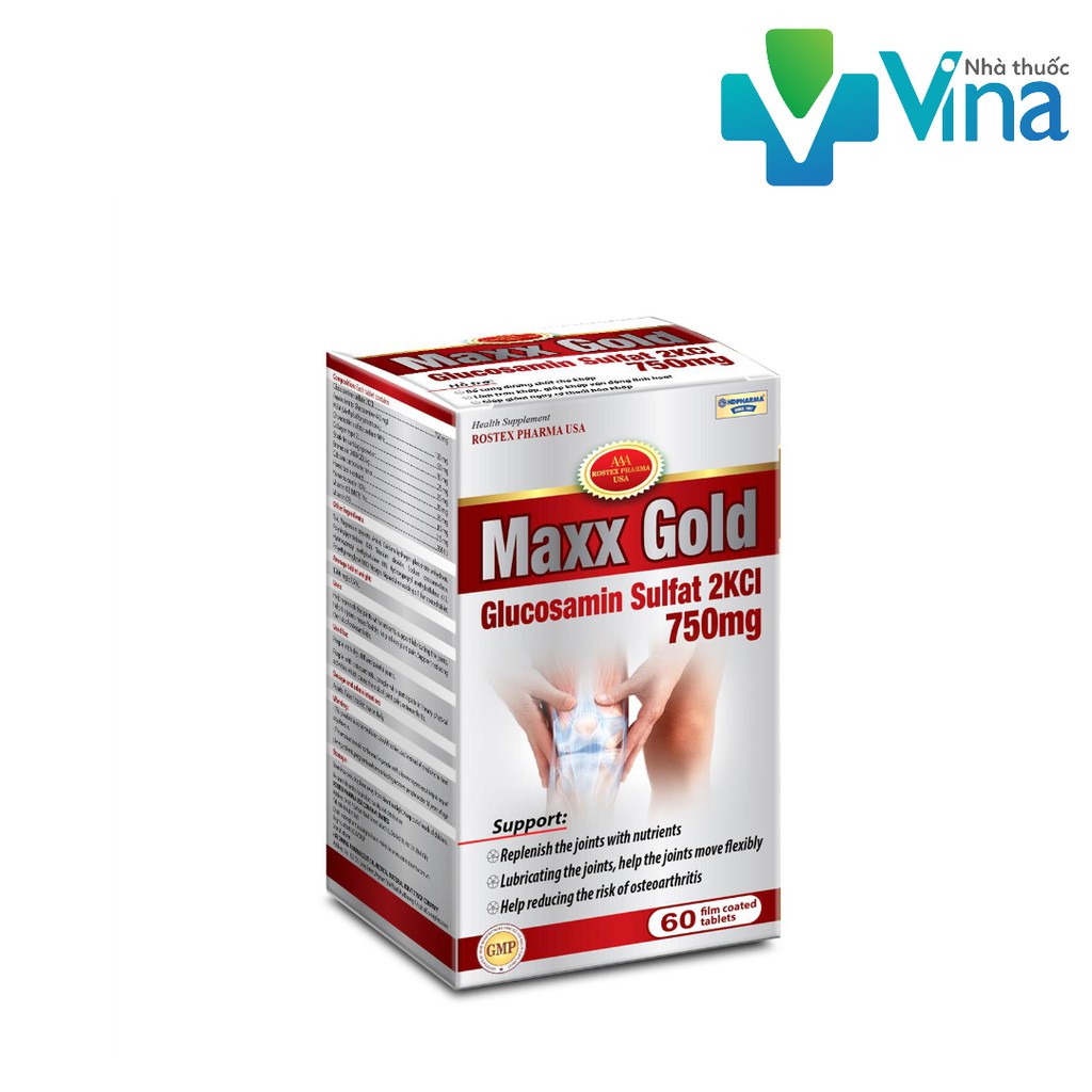 Viên xương khớp Maxx gold glucosamine lọ 60 viên