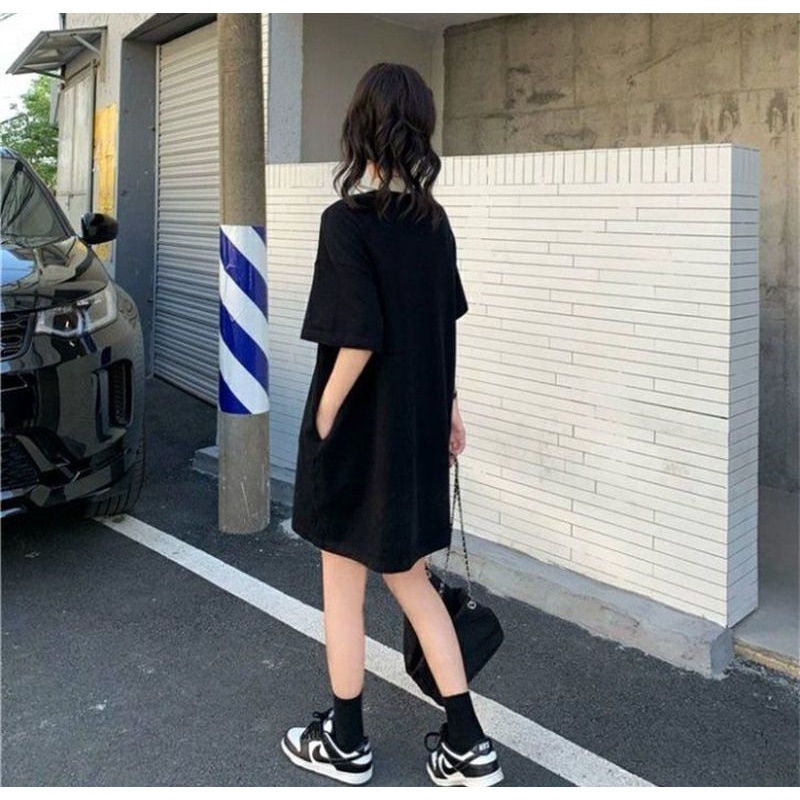 Đầm Tay Ngắn Cổ POLO Ôm Eo
