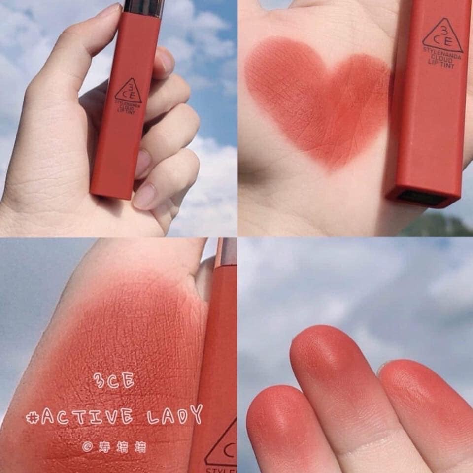 3ce - Son Kem Lì 3CE Cloud Lip Tint Chính Hãng Mịn Nhẹ Như Mây - SOSO COSMETIC