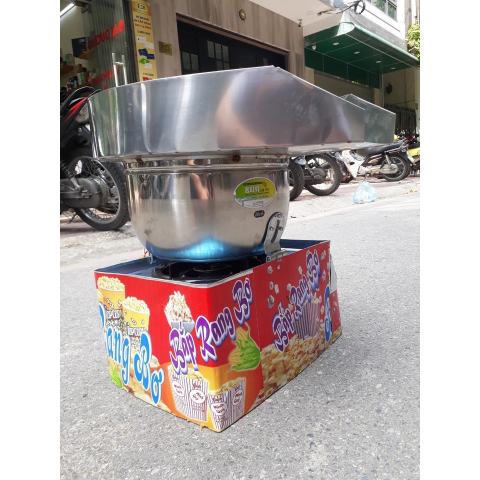 Máy làm bắp rang bơ bếp gas-bắp rang bơ