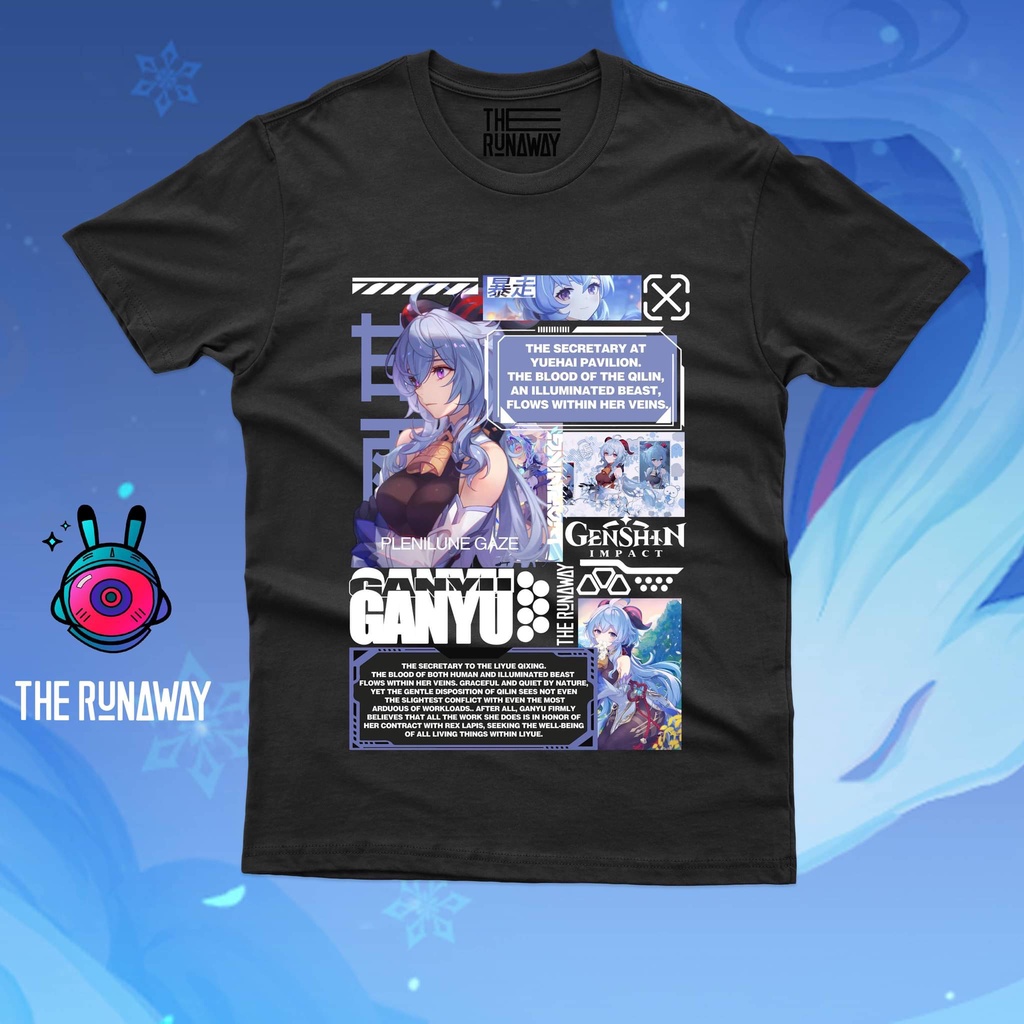 Áo phông Genshin Impact: Ganyu 100% Cotton Nam / Nữ by The Runaway
