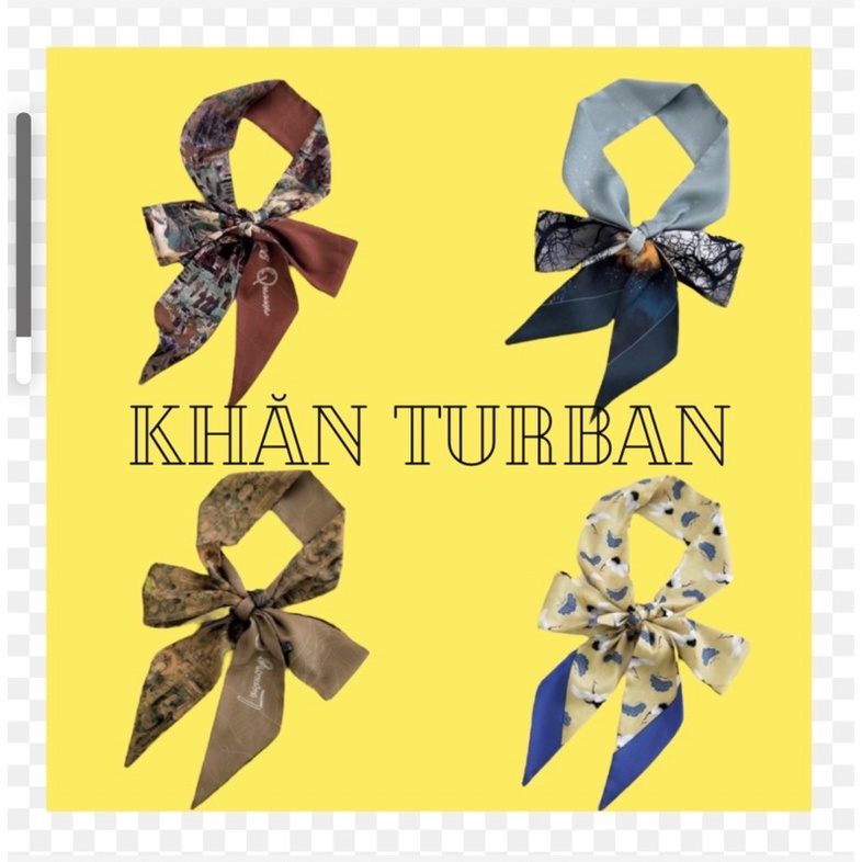 KHĂN DÀI THẮT NƠ CỔ ÁO SƠ MI HOẠ TIẾT LẠ