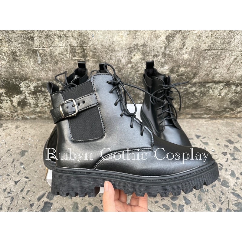 [Video+Ảnh Thật] [ Size 1.5 ]🔥Giày Boots Chiến Binh Mẫu mới 2021 ( BÓNG và NHÁM ) Size 35 - 40 | BigBuy360 - bigbuy360.vn