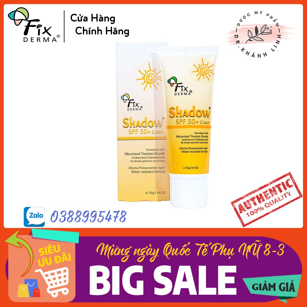 Kem Chống Nắng Fixderma Shadow SPF 50+ (75g) | BigBuy360 - bigbuy360.vn