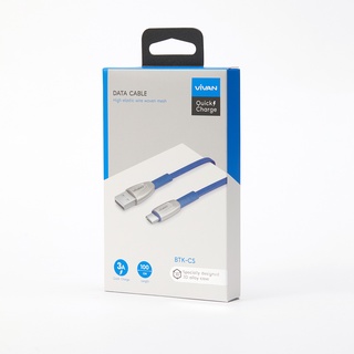 [BH 1 Năm] Cáp Sạc Nhanh Type-C/ MICRO VIVAN BTK-CS/ BTK-MS 3A 1m