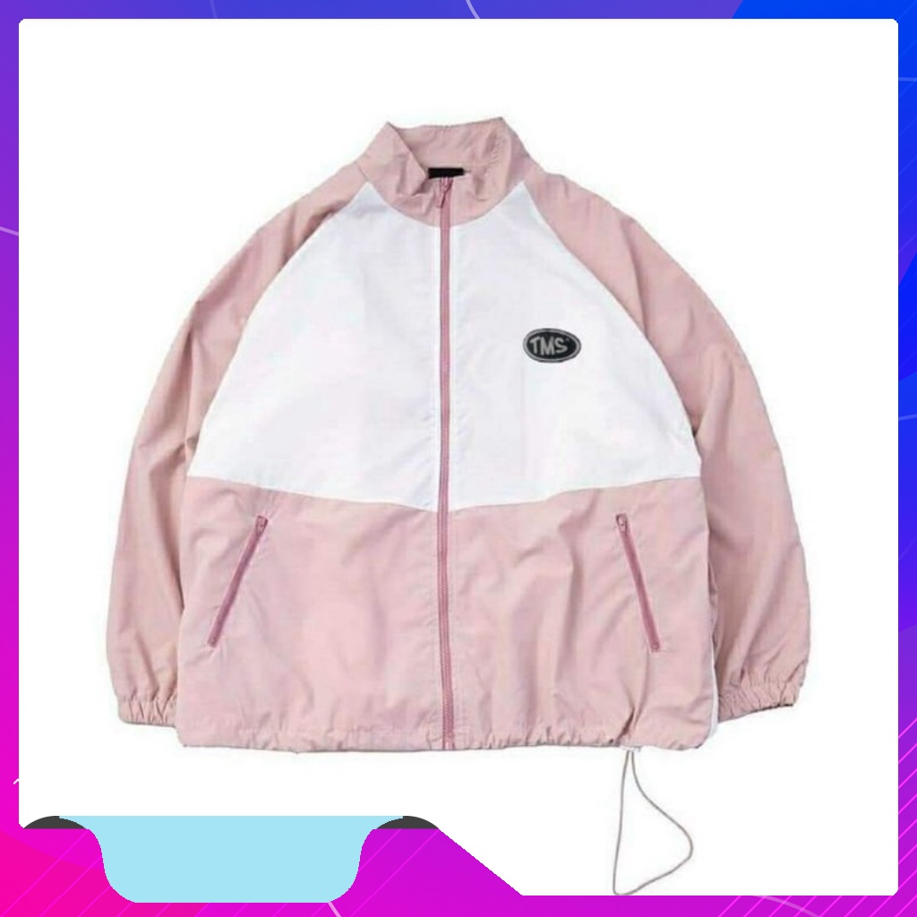 Áo Khoác Dù TMS LOGO MIDSIDE Nam Nữ Ulzzang Unisex Form Rộng Bomber