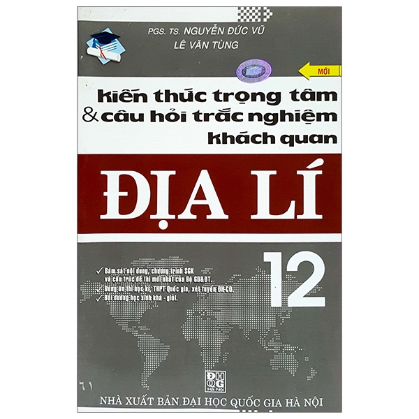 Sách - Kiến Thức Trọng Tâm & Câu Hỏi Trắc Nghiệm Khách Quan Địa Lí 12