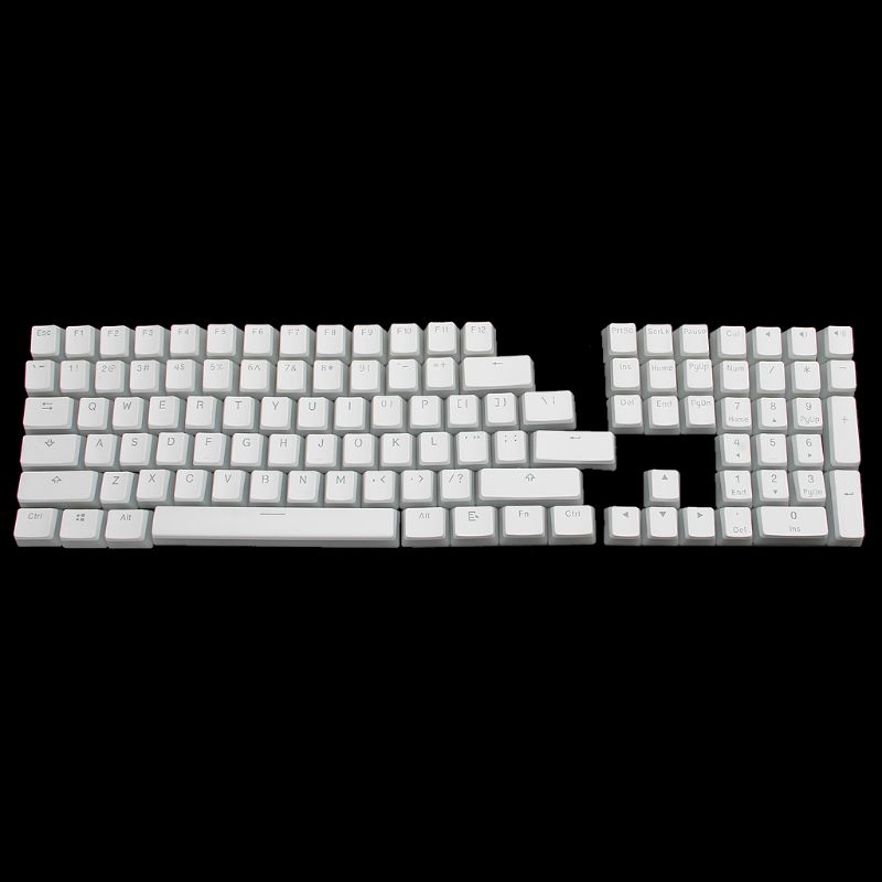 ❀CRE RGB 108 Keycaps ANSI Layout PBT Milk Shot Backlit Keycap For OEM Cherry MX gh60 poker 87 tkl 104 108