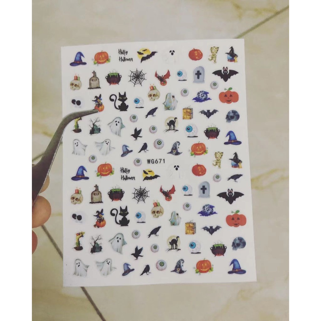 Sticker mã mới hình halowen