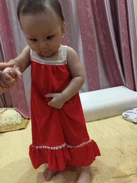 Váy đũi dây ren cho bé gái từ 10-20kg mã DR32036