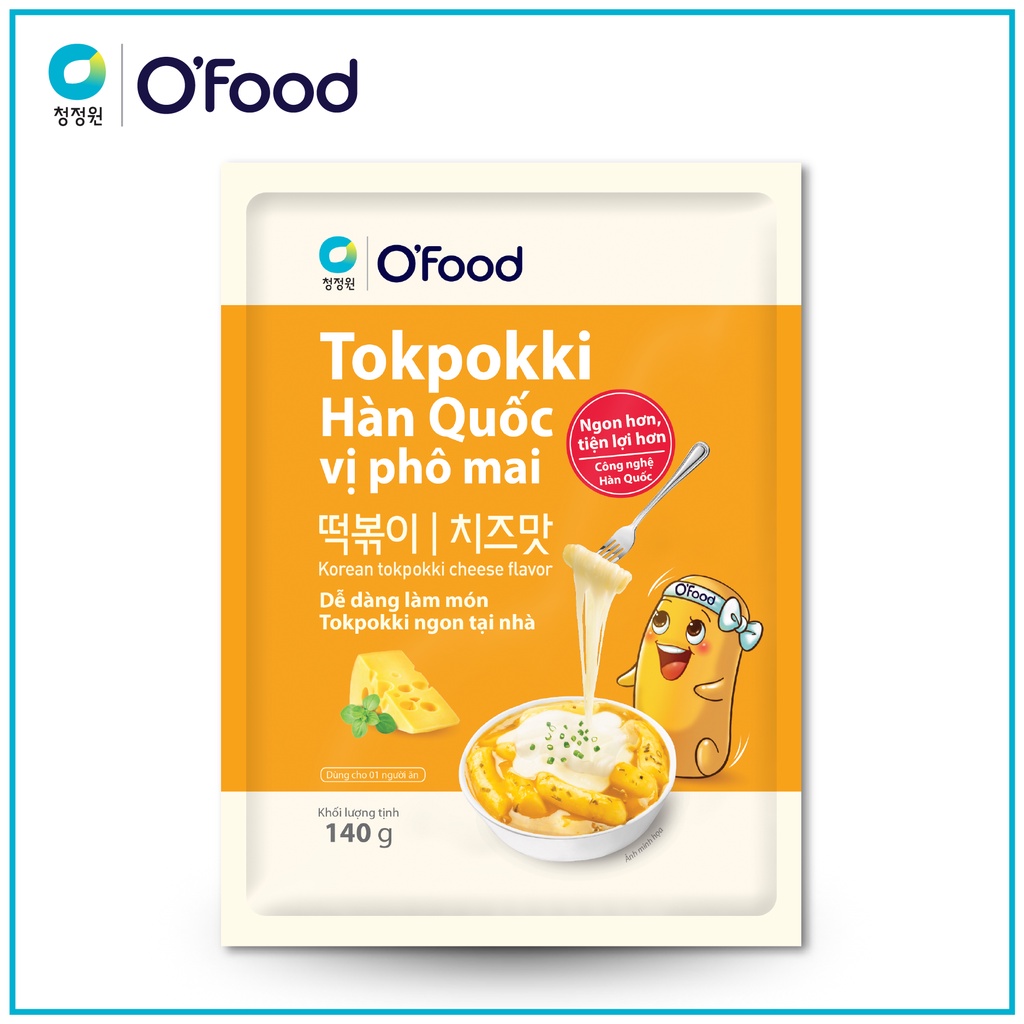 COMBO 5 gói tokbokki O'food 140g đủ 5 vị